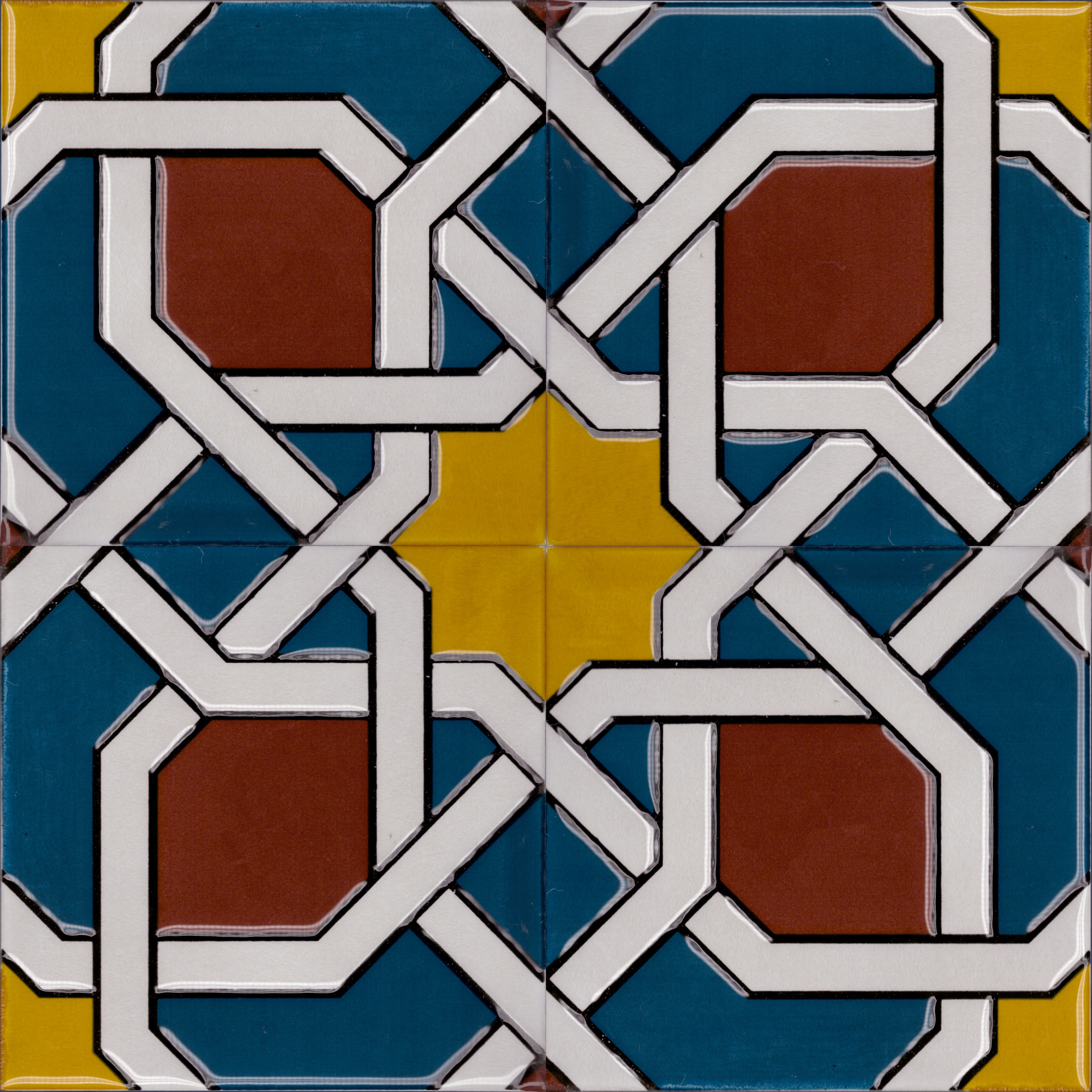 20x20 cm Çini Karo P-5